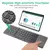 Russo/espanhol/inglês b033 mini teclado dobrável, carregador de teclado sem fi - RochaShop