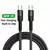 Imagem do Ugourd pd240w cabo de carga ultra rápido tipo usb c 100w tipo c cabo carregador