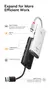 Baseus adaptador de hub usb 4 em 1 usb tipo c para usb 3.0 hub divisor adaptador - comprar online