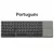 Russo/espanhol/inglês b033 mini teclado dobrável, carregador de teclado sem fi na internet