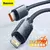 Baseus PD 20W USB Tipo C Cabo Para iPhone 14 13 12 Pro Max Carregador de cabo de