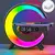 Carregador multifuncional sem fio suporte almofada luz rgb despertador alto-fala - loja online