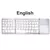 Russo/espanhol/inglês b033 mini teclado dobrável, carregador de teclado sem fi - RochaShop
