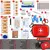 Kit de primeiros socorros multiuso de emergência médica portátil saco médico