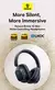 Baseus Bowie 10 Max Fones de ouvido sem fio 46dB Híbrido com cancelamento de ru - RochaShop