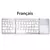 Russo/espanhol/inglês b033 mini teclado dobrável, carregador de teclado sem fi