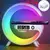 Carregador multifuncional sem fio suporte almofada luz rgb despertador alto-fala - RochaShop