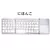 Russo/espanhol/inglês b033 mini teclado dobrável, carregador de teclado sem fi
