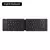 Russo/espanhol/inglês b033 mini teclado dobrável, carregador de teclado sem fi na internet