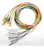 Kit Eletrodos Leadwire EEG 10 vias Tipo CUP Dourado 1,5M
