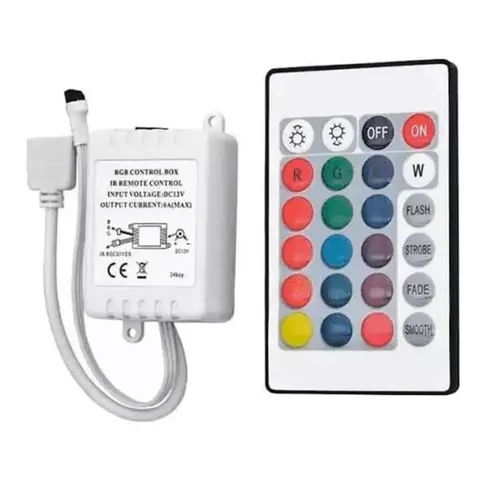 Fita LED RGB 5M 12W 100-240V FITA + CONTOLE + FONTE | 16 CORES | SEM TAXA | SUPE