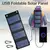 Painel solar dobrável usb portátil, painéis solares dobráveis para viagens, - loja online