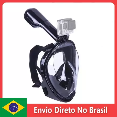 Máscara de Mergulho Profissional Óculos de Snorkel Antiembaçante com Su