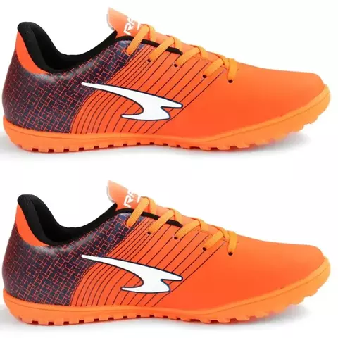 Kit 2 chuteiras adulto sociedade masculina futebol laranja