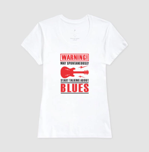 Camiseta Warning Blues na internet