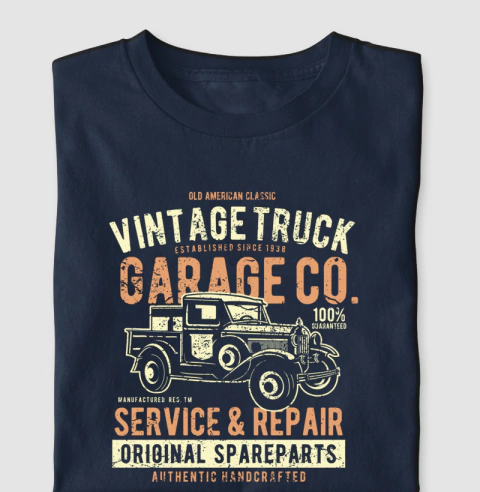 CAMISETA VINTAGE TRUCK - Asphalt Inc.