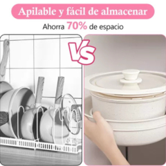 Bateria de Cocina 12 Piezas Antiadherente Mango Desmontable - tienda online