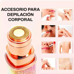 Depilador Facial Vello 2 En 1 Cejas Recargable Azul - comprar online
