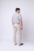 383 - Calça masculina contemporânea color c/elast (slim) - loja online