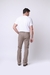383 - Calça masculina contemporânea color c/elast (slim)