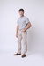 383 - Calça masculina contemporânea color c/elast (slim) - comprar online