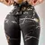 Calça Legging Cintura Alta com Estampa de Borboleta e Laço Bowknot. - loja online
