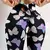 Imagem do Calça Legging Cintura Alta com Estampa de Borboleta e Laço Bowknot.