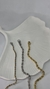 Pulseira cordão Baiano banho mix prata com dourado na internet