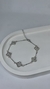 Pulseira trevos cravejados prata - comprar online