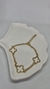 Pulseira trevos delicados banhado a ouro18k - comprar online