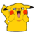 Sticker Pikachu emocionado - comprar online