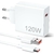 Kit Carregador 67W ou 120W Para Xiaomi Com 6A USB C Cabo Fast Turbo Charge - comprar online