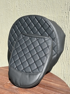 Capa Diamante costura simples para Banco Royal Enfield Super Meteor 650 - KC Custom Parts | Capas de banco para motos Premium