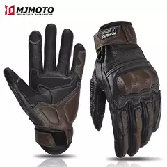 Luvas de couro vintage para motocicleta - comprar online