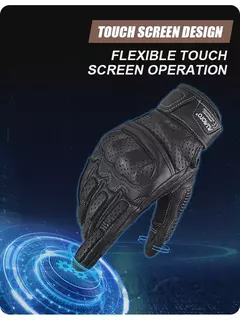 Imagem do Luvas de couro vintage para motocicleta