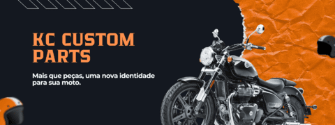 Imagem do banner rotativo KC Custom Parts | Capas de banco para motos Premium