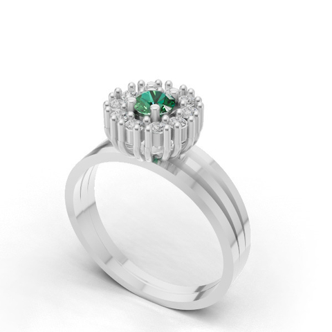 Anél de Formatura Feminino em Prata FP-034 - comprar online