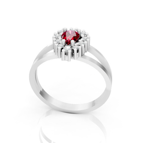 Anél de Formatura Feminino em Prata FP-036 - comprar online