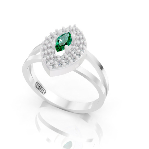 Anél de Formatura Feminino em Prata FP-038 - comprar online