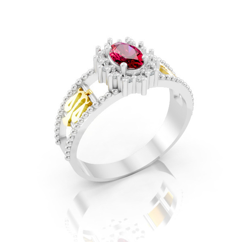 Anél de Formatura Feminino em Prata FP-057 - comprar online