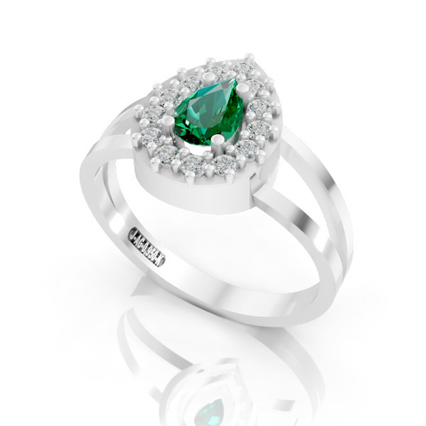 Anél de Formatura Feminino em Prata FP-077 - comprar online