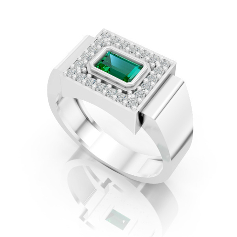 Anél de Formatura Masculino em Prata FP-011 - comprar online