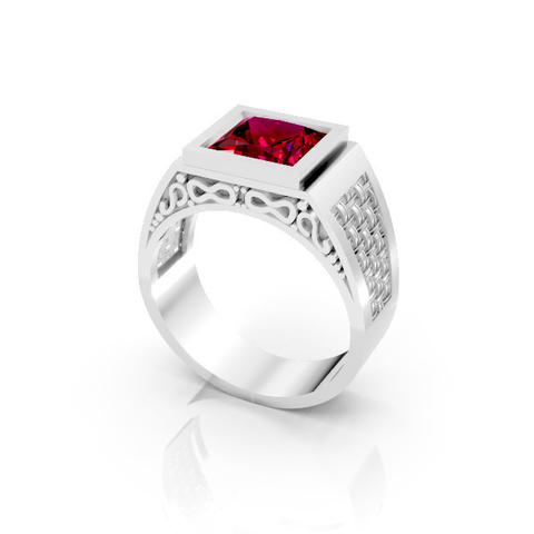 Anél de Formatura Masculino em Prata FP-019 - comprar online