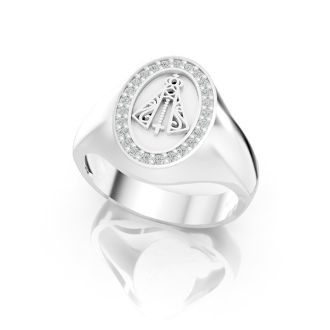 ANEL FEMININO EM PRATA PJ-094 - comprar online