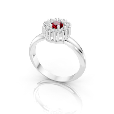 ANEL FEMININO EM PRATA PJ-131 - comprar online