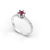 ANEL FEMININO EM PRATA PJ-046 - loja online