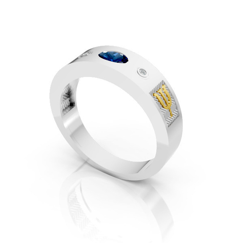 Anél de Formatura Masculino em Prata FP-017 - comprar online