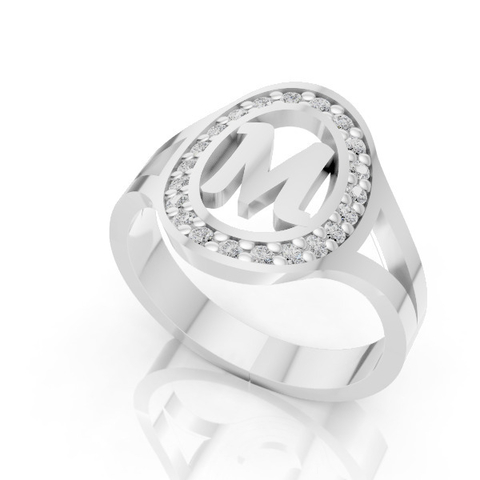 ANEL FEMININO EM PRATA PJ-007 - comprar online
