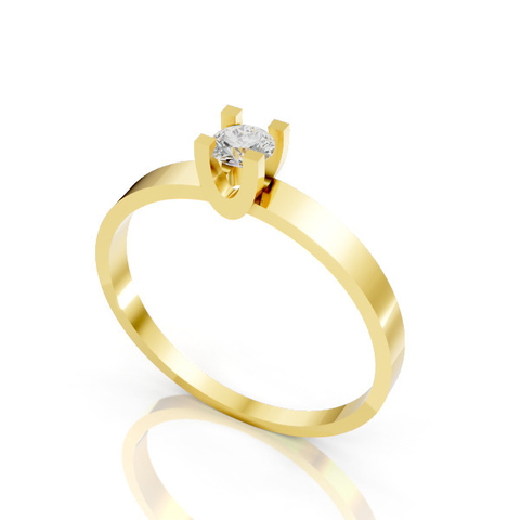 Anel Solitário JP-124 - comprar online