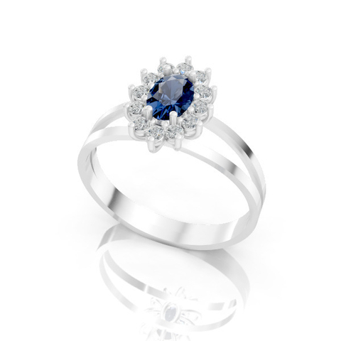 Anél de Formatura Feminino em Prata FP-069 - comprar online